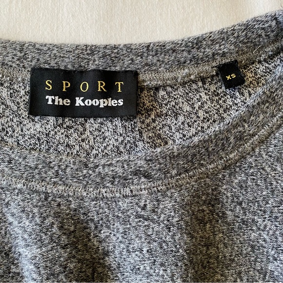 Sport The Kooples grey sweater oversize comfy cozy pullover - Picture 3 of 9